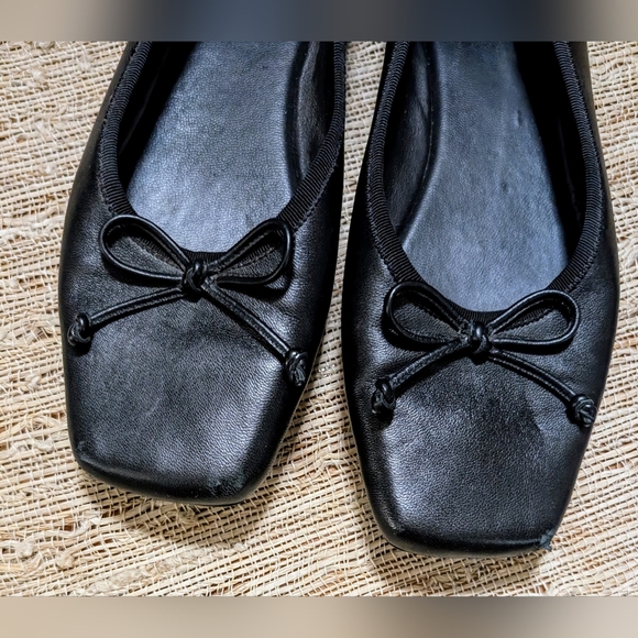 LPA • Natasha Ballet Square Toe Flat in Black - Picture 2 of 5